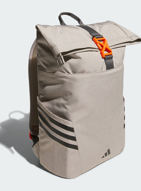 Adidas/阿迪达斯官方正品ROLLTOP男女大容量运动双肩背包 KC0269