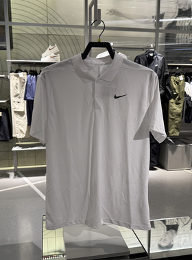 耐克NIKE奥莱正品男运动网球速干吸汗翻领短袖上衣POLO衫DD8373