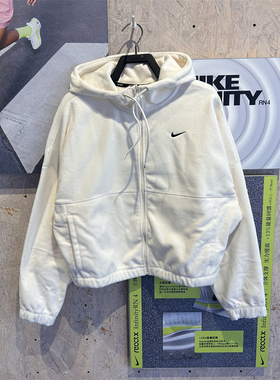 Nike耐克女子外套 THERMA-FIT 新款摇粒绒保暖连帽夹克 FB5639