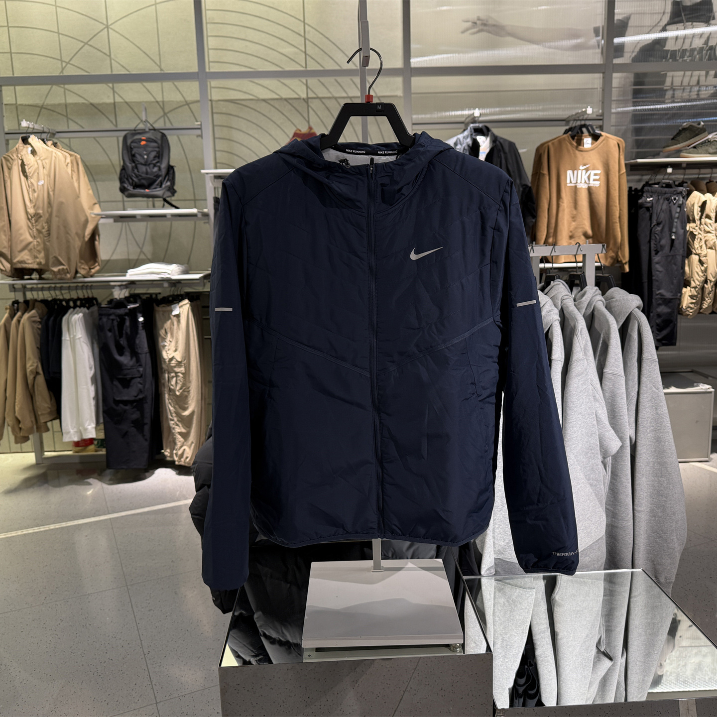包邮正品Nike耐克 男子运动训练休闲 保暖连帽薄棉服外套 DD5645
