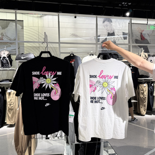 HJ0585 Nike耐克2025春季 男子棉寬松印花休閑運(yùn)動(dòng)短袖 針織衫 010