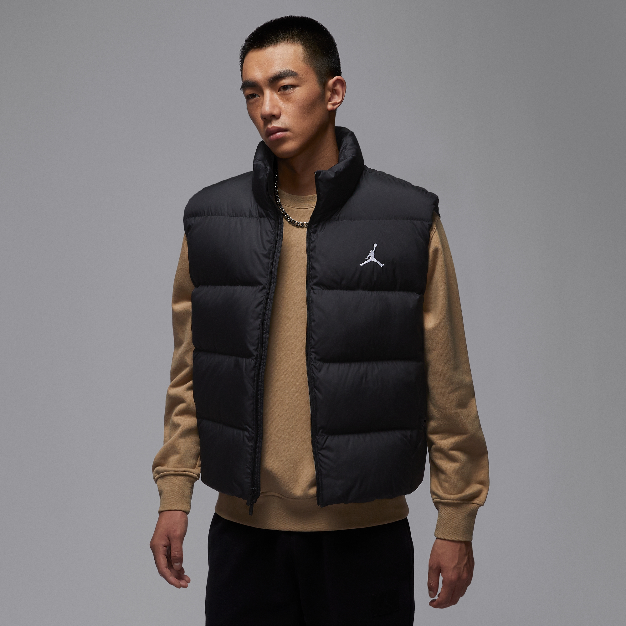 耐克乔丹男子宽松羽绒服马甲冬季新款防泼水轻便JORDAN IF4262