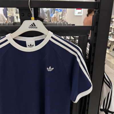 正品adidas阿迪达斯三叶草男子圆领百搭运动休闲短袖T恤HZ9634