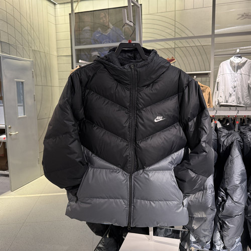 Nike耐克连帽羽绒服男2025秋季新款宽松运动服休闲棉羽夹克HQ7791