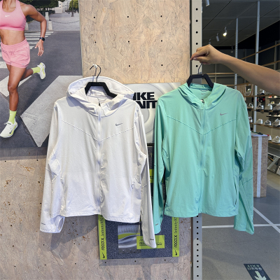 专柜正品NIKE耐克女子综训休闲运动拉链连帽梭织外套 FB7481