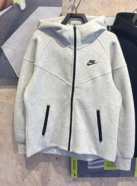 NIKE耐克运动套装女秋季训练跑步针织连帽夹克外套FB8339-013