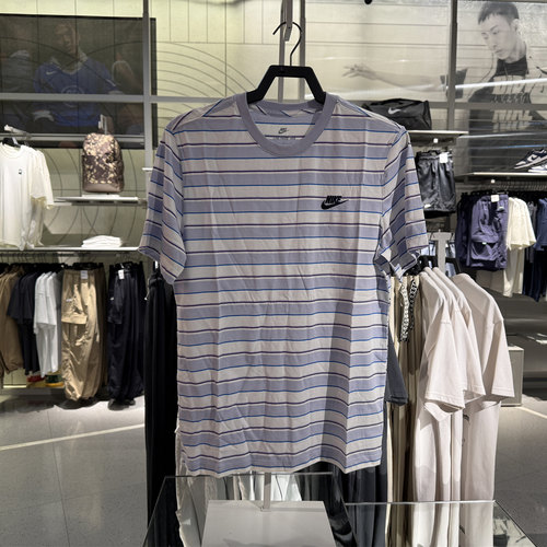 Nike耐克短袖男子25宽松休闲条纹运动T恤 HJ0551-011 HJ0551-247