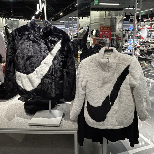 专柜正品NIKE耐克羊羔绒大勾子