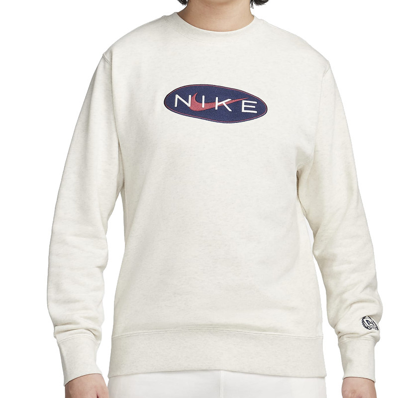 Nike/耐克 男子复古运动休闲跑步透气圆领套头卫衣FZ4729-410-141