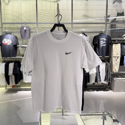 Nike耐克男26夏季新款复古素描印花篮球宽松短袖T恤 II0692-100