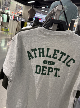 Nike 耐克男子高质感纯棉刺绣logo后背字母印花短袖 T恤 FN3698