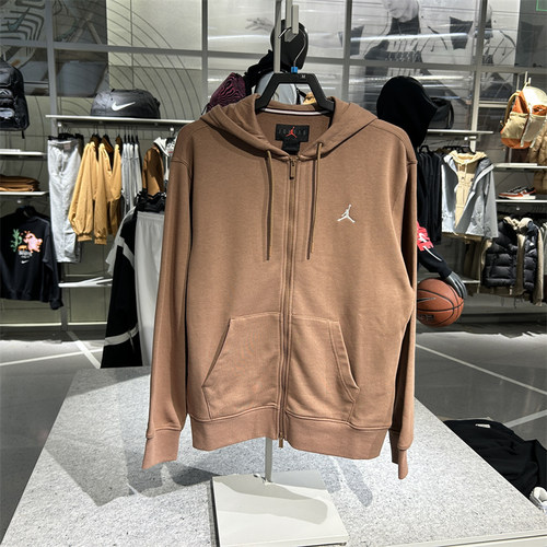 专柜正品Jordan乔丹男子休闲运动拉链连帽衫卫衣外套 FV7292