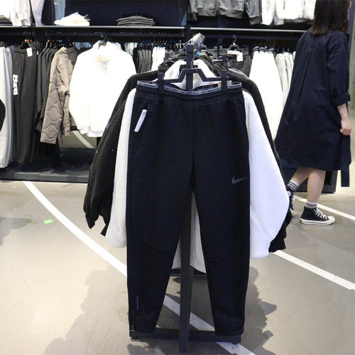 耐克男子跑步裤脚拉链收脚长裤