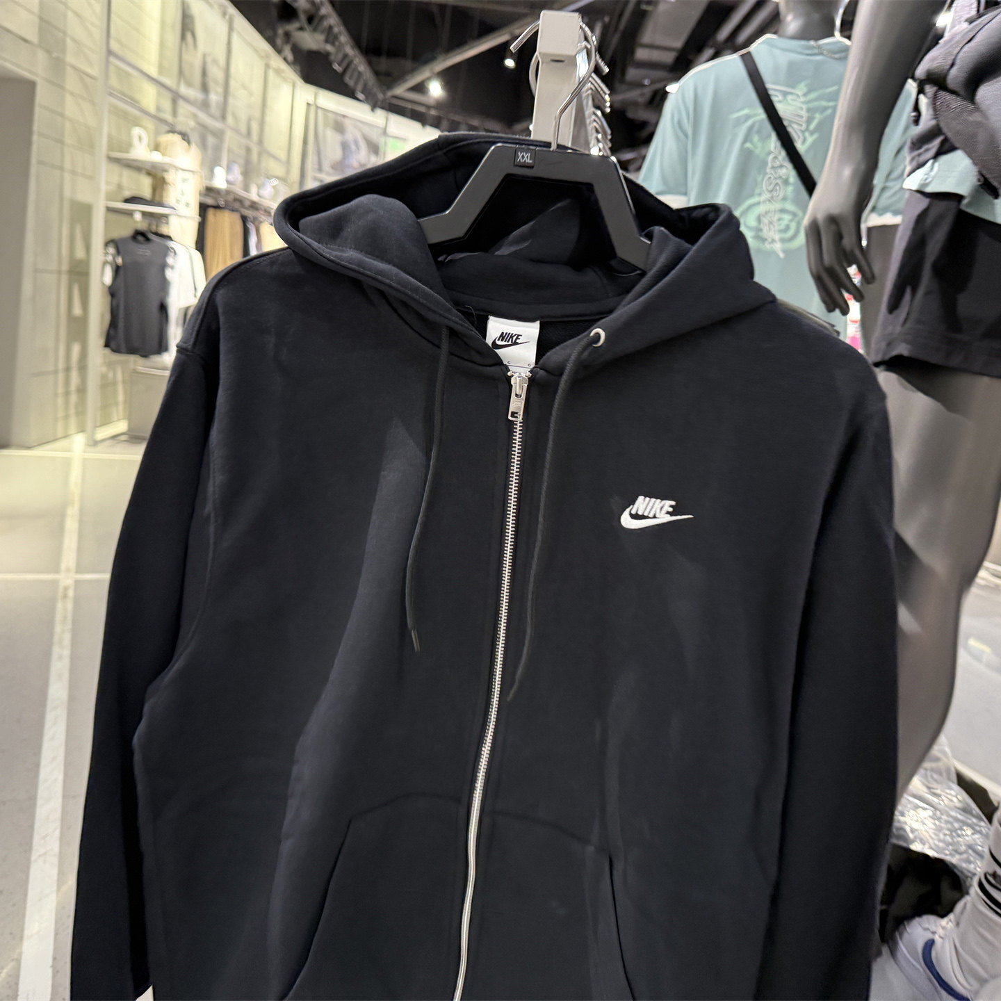 耐克官方外套男装正品春秋新款连帽运动服针织夹克男士卫衣FN3885