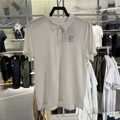 nike耐克男T恤新款DRI-FIT速干透气网球翻领POLO衫短袖FZ6908-100