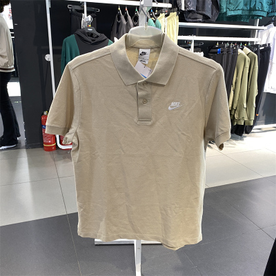 Nike/耐克短袖男子运动休闲T恤针织透气纯棉翻领刺绣polo衫CJ4457