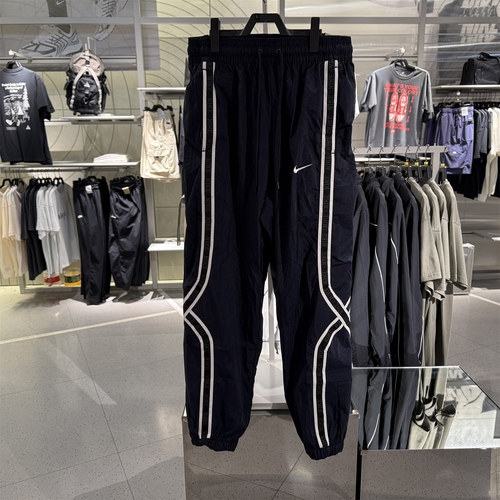 NIKE耐克男裤25夏新款篮球运动裤串标宽松梭织收口长裤IB9969-475