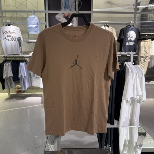 正品Nike/耐克男子AJ1水墨印花纯棉运动休闲圆领短袖 T恤 FD7030