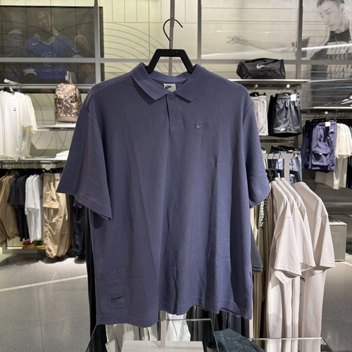 NIKE耐克男子新款简约休闲宽松透气刺绣运动POLO衫IH8665-030-499