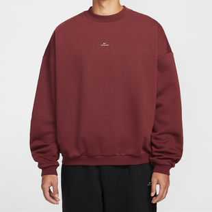 619 保暖加绒篮球宽松套头上衣IM5902 耐克圆领卫衣THERMA FIT新款