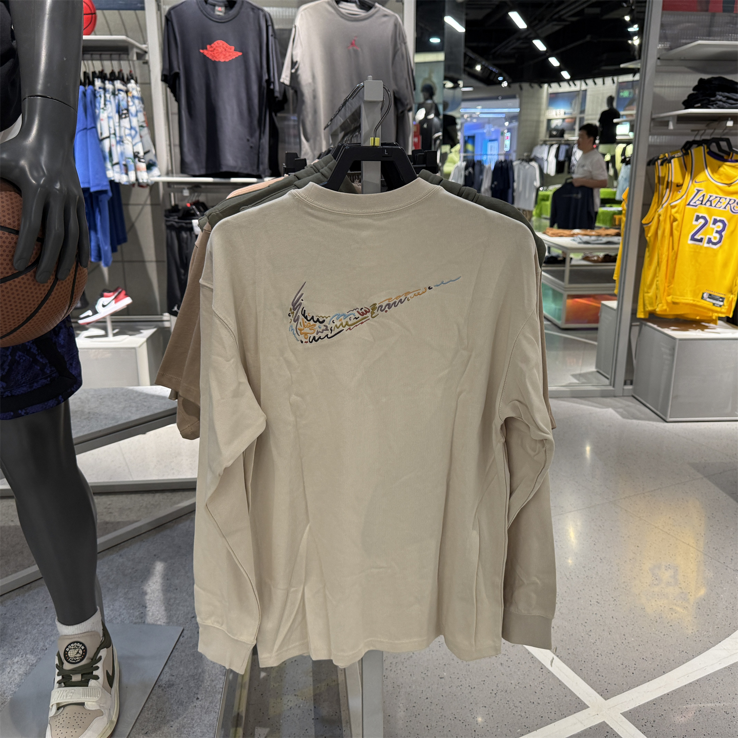 NIKE耐克男子NSW TEE LS M90 LBR CRFT运动休闲长袖T恤HQ8166-234