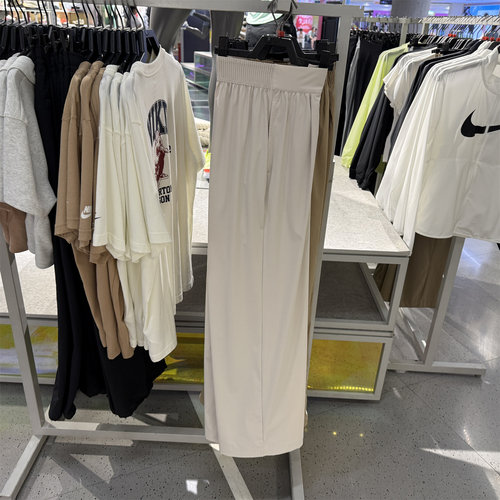 正品Nike/耐克正品2025女士简约高腰宽松阔腿经典透气长裤 HQ0236