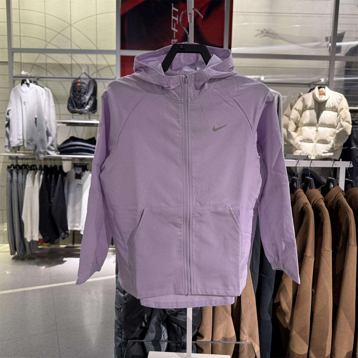 耐克Nike防晒风衣女童装上衣外套大童跑步速干夹克风衣FZ5213-537,运动服/休闲服装,运动卫衣/套头衫,淘宝优惠券,粉丝福利购,淘宝优惠卷