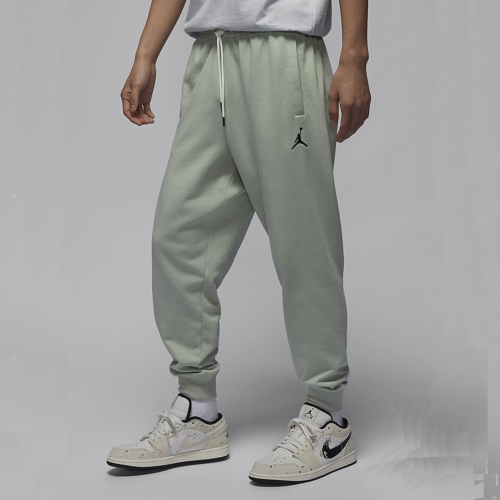 NIKE耐克JORDAN男子篮球休闲运动针织透气宽松束口长裤FN4670-005