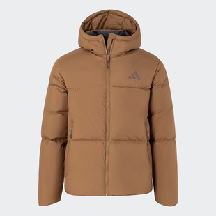 Adidas 阿迪达斯 男款运动休闲宽松保暖连帽羽绒服 JV6187 JV6189