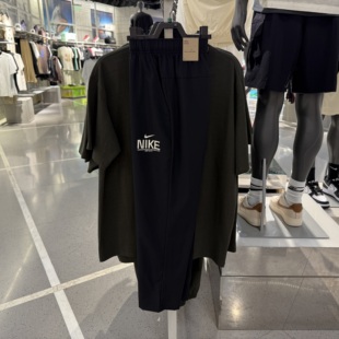 IM3375 010 轻薄运动训练梭织速干黑色直筒长裤 nike耐克男子夏季