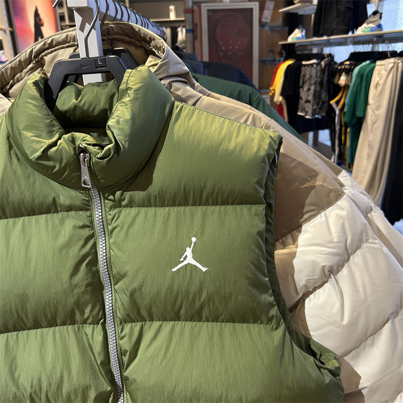 Nike/耐克正品新款Jordan男子立领休闲保暖棉马甲FB7308