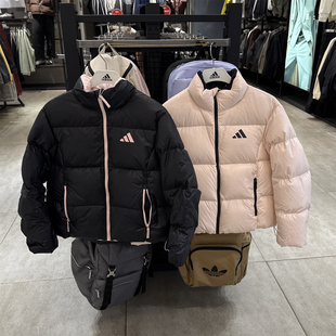阿迪达斯冬季女立领拒水防风保暖短款羽绒服KQ5508 KQ5507 KQ5506