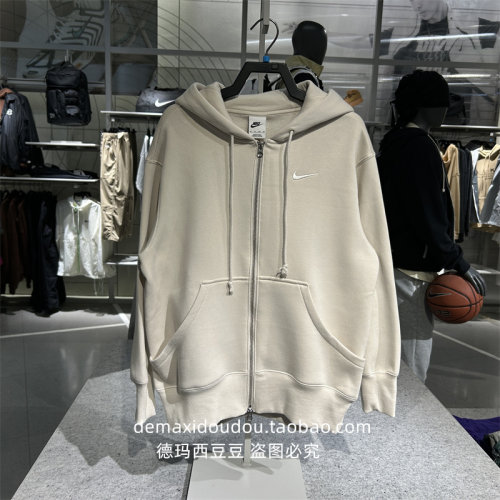 专柜正品Nike耐克PHOENIX女子OVERSIZE风加绒连帽衫卫衣 DQ5759