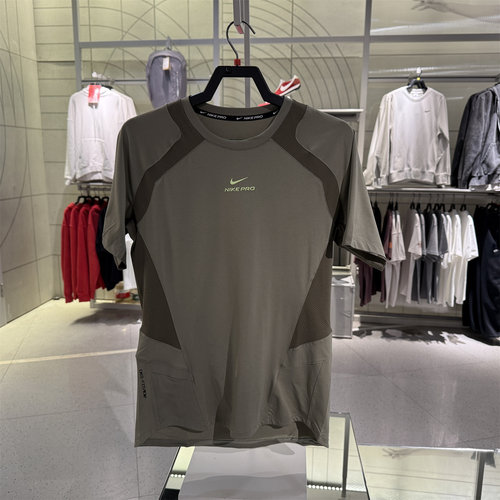 正品耐克NIKE男专业训练短袖上衣夏季轻薄半袖PRO速干T恤 IF2215
