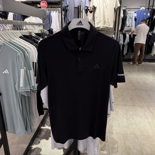 阿迪达斯短袖男adidas新款运动休闲速干透气翻领POLO衫T恤 KX2745