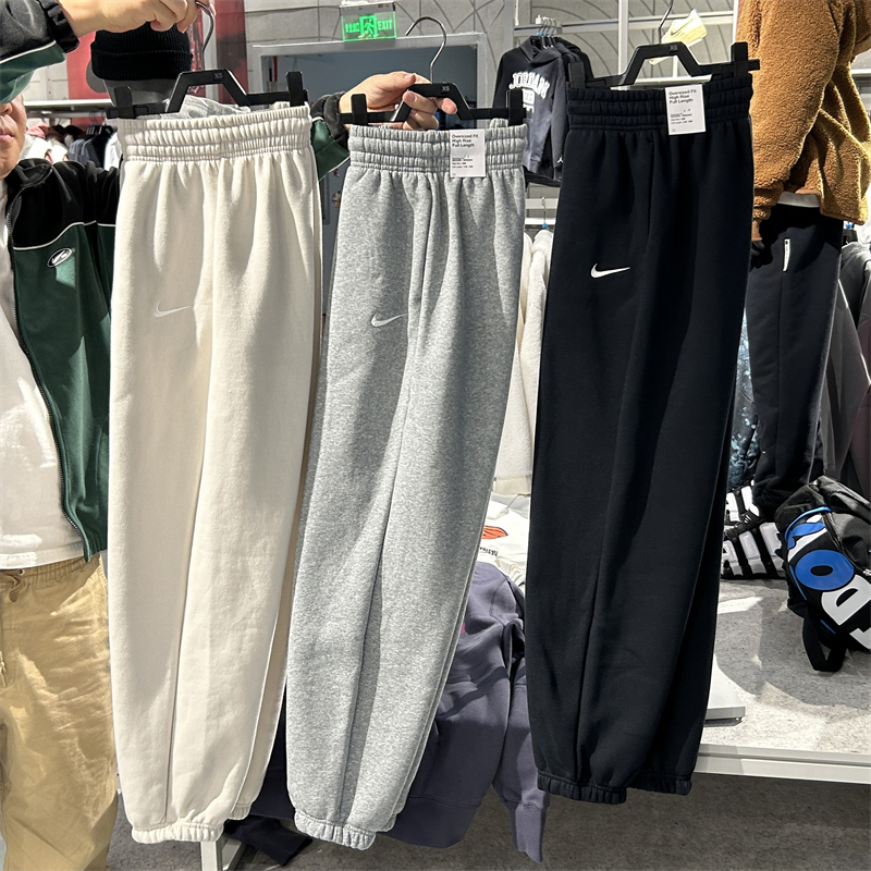 耐克NIKE女子加绒收脚束腿长裤