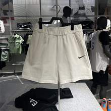 专柜正品Nike耐克女子夏宽松纯棉勾勾休闲运动针织短裤 DM6729