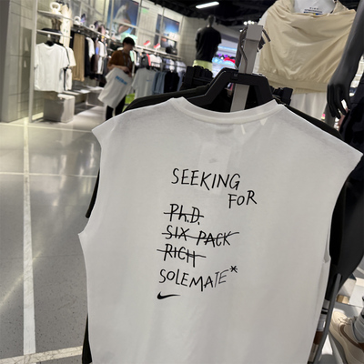 专柜耐克男子25夏季新款休闲运动宽松舒适篮球无袖T恤IH9266-100