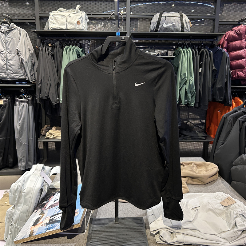 正品Nike耐克女新款运动训练紧身休闲透气长袖T恤 FB4317-010-493