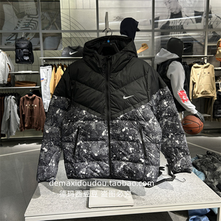 专柜正品Nike耐克WINDRUNNER男子防风拒水连帽羽绒服夹克 HQ4184
