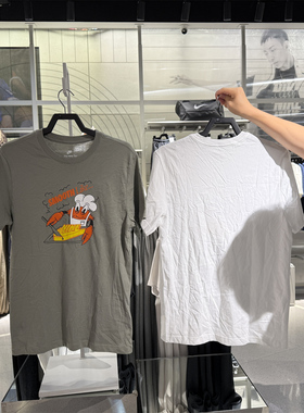 专柜正品Nike耐克男纯棉后背印花圆领透气半袖休闲运动T恤 FV3748