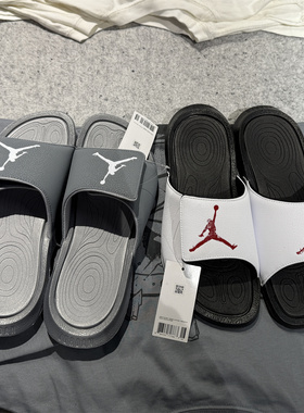 Air Jordan Hydro 6 AJ6乔丹黑白男子运动休闲拖鞋881473-004-005