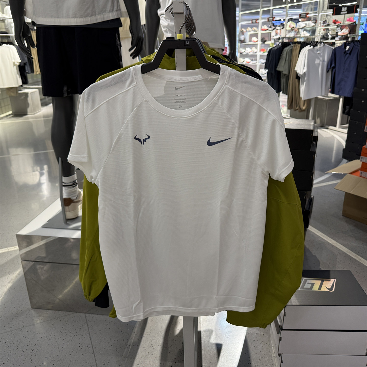NIKE耐克纳达尔网球服男T恤新款DRI-FIT速干运动短袖 DV2888-101
