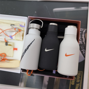 包邮【特价】Nike运动保温杯水壶套装黑色白色会员挑战礼 PG010