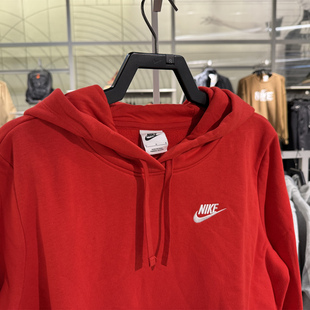 010 卫衣DQ5794 657 宽松长袖 NIKE耐克女子连帽加绒保暖休闲套头衫