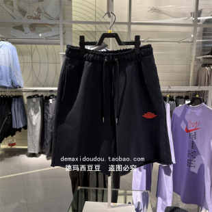 专柜正品JORDAN男子AJ1印花翻面做旧法式毛圈休闲运动短裤 IF1412
