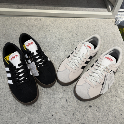 阿迪达斯 VL COURT 2.0 男女运动休闲耐磨T头板鞋 JS3003 JS3004