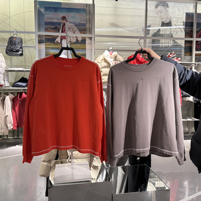 NIKE乔丹JORDAN 男子厚实春季新款纯棉圆领柔软长袖上衣 IF1830