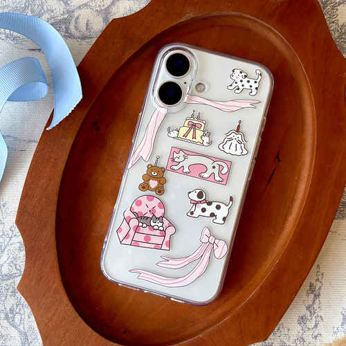 粉色派对适用于苹果3件包邮