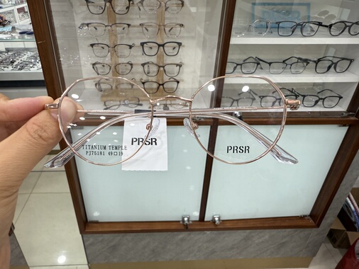 新款帕莎PRSR眼镜框PJ75181时尚金属猫眼框女近视可配镜片防蓝光